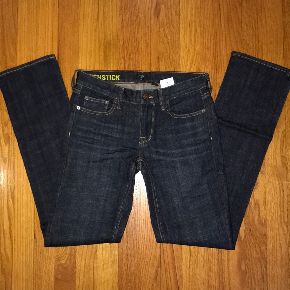 NWT J Crew Straight Stretch Jeans size 26